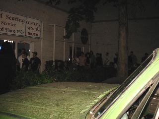 Lineup for the sold-out show